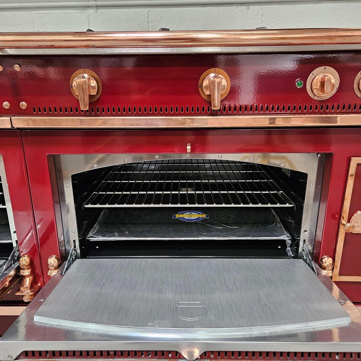 71" La Cornue Chateau Grand Palais 180 Dual Fuel Range with Matching La Cornue Hotte Chateau Hood