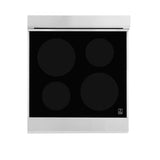 ZLINE 24 in. 2.8 cu. ft. Induction Range with a 4 Element Stove and Electric Oven in Black Matte (RAINDS-BLM-24)