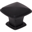 Square Milan 1 Cabinet Knob by Jeffrey Alexander - Matte Black