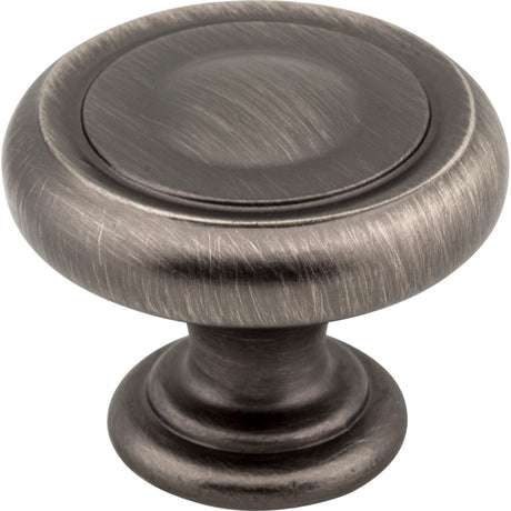 Bremen 1 Cabinet Knob by Jeffrey Alexander - Brushed Pewter