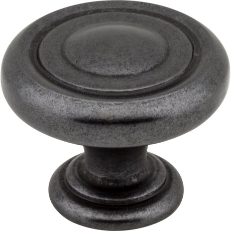 Bremen 1 Cabinet Knob by Jeffrey Alexander - Gun Metal