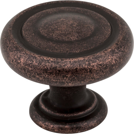 Bremen 1 Cabinet Knob by Jeffrey Alexander - Distressed Oil Rubbed Bronze