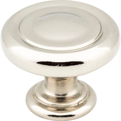 Bremen 1 Cabinet Knob by Jeffrey Alexander - Polished Nickel