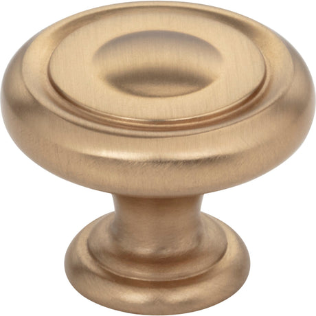 Bremen 1 Cabinet Knob by Jeffrey Alexander - Satin Bronze