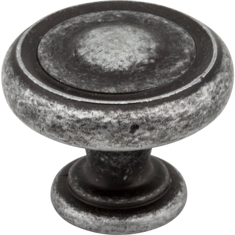 Bremen 1 Cabinet Knob by Jeffrey Alexander - Distressed Antique Silver