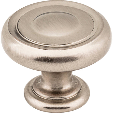 Bremen 1 Cabinet Knob by Jeffrey Alexander - Satin Nickel