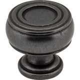 Barrel Bremen 2 Cabinet Knob by Jeffrey Alexander - Gun Metal