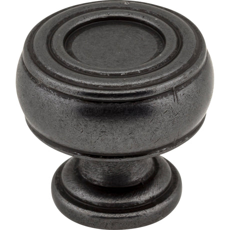 Barrel Bremen 2 Cabinet Knob by Jeffrey Alexander - Gun Metal