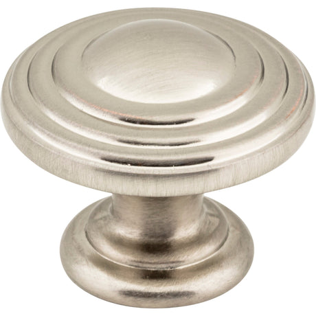 Stacked Bremen 2 Cabinet Knob by Jeffrey Alexander - Satin Nickel