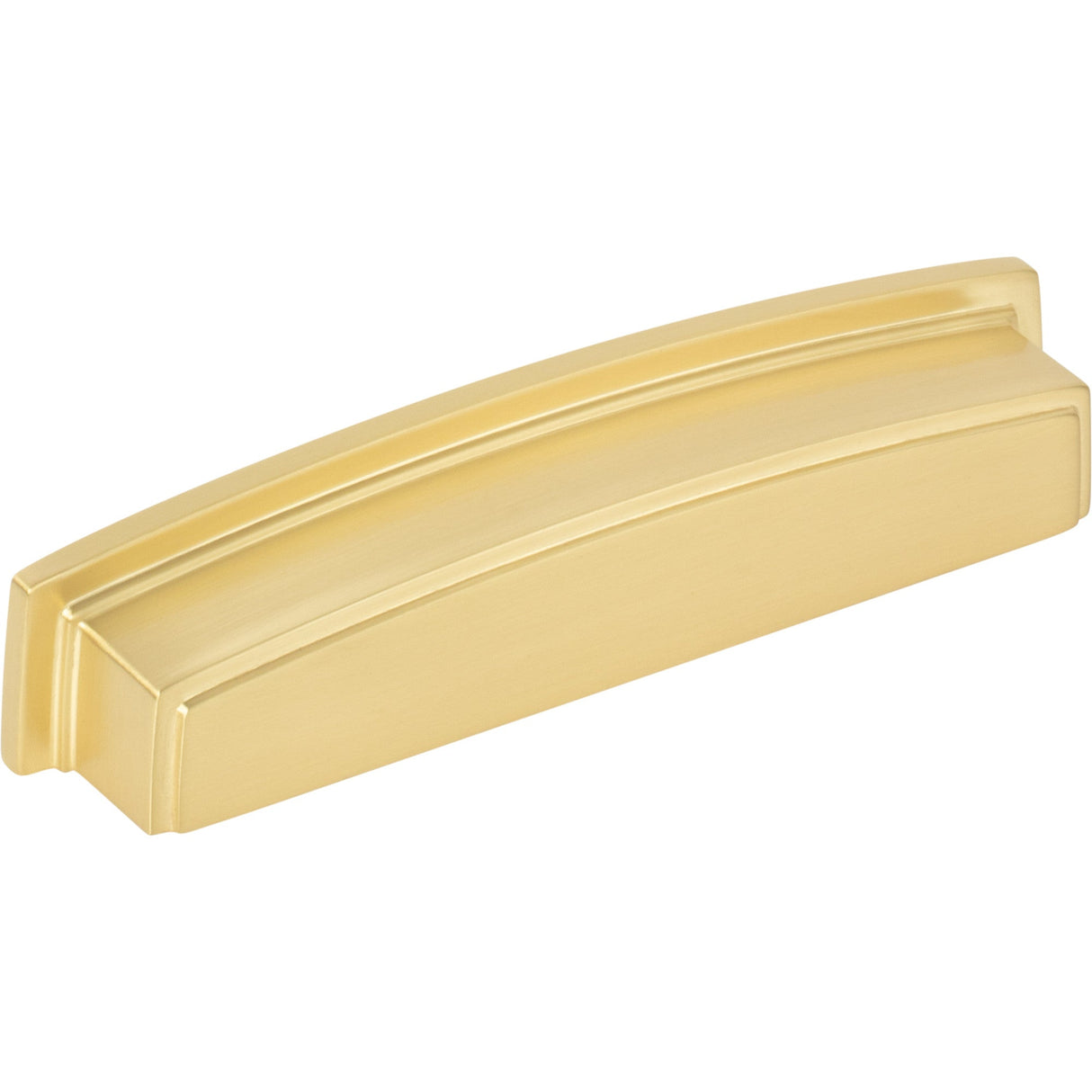 Square-to-Center Square Renzo Cabinet Cup Pull by Jeffrey Alexander - Brushed Gold