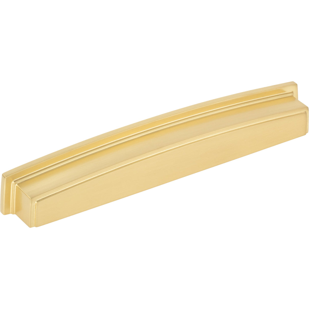 Square-to-Center Square Renzo Cabinet Cup Pull by Jeffrey Alexander - Brushed Gold