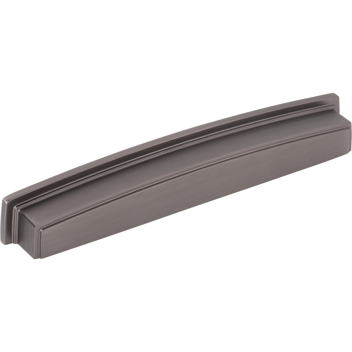 Square-to-Center Square Renzo Cabinet Cup Pull by Jeffrey Alexander - Brushed Pewter