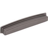 Square-to-Center Square Renzo Cabinet Cup Pull by Jeffrey Alexander - Brushed Pewter