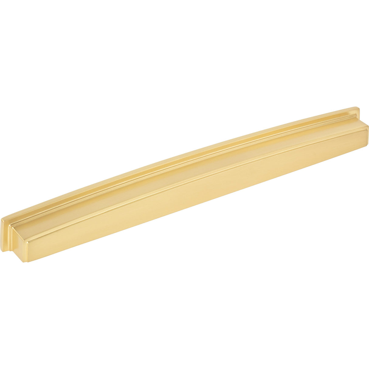 Square-to-Center Square Renzo Cabinet Cup Pull by Jeffrey Alexander - Brushed Gold