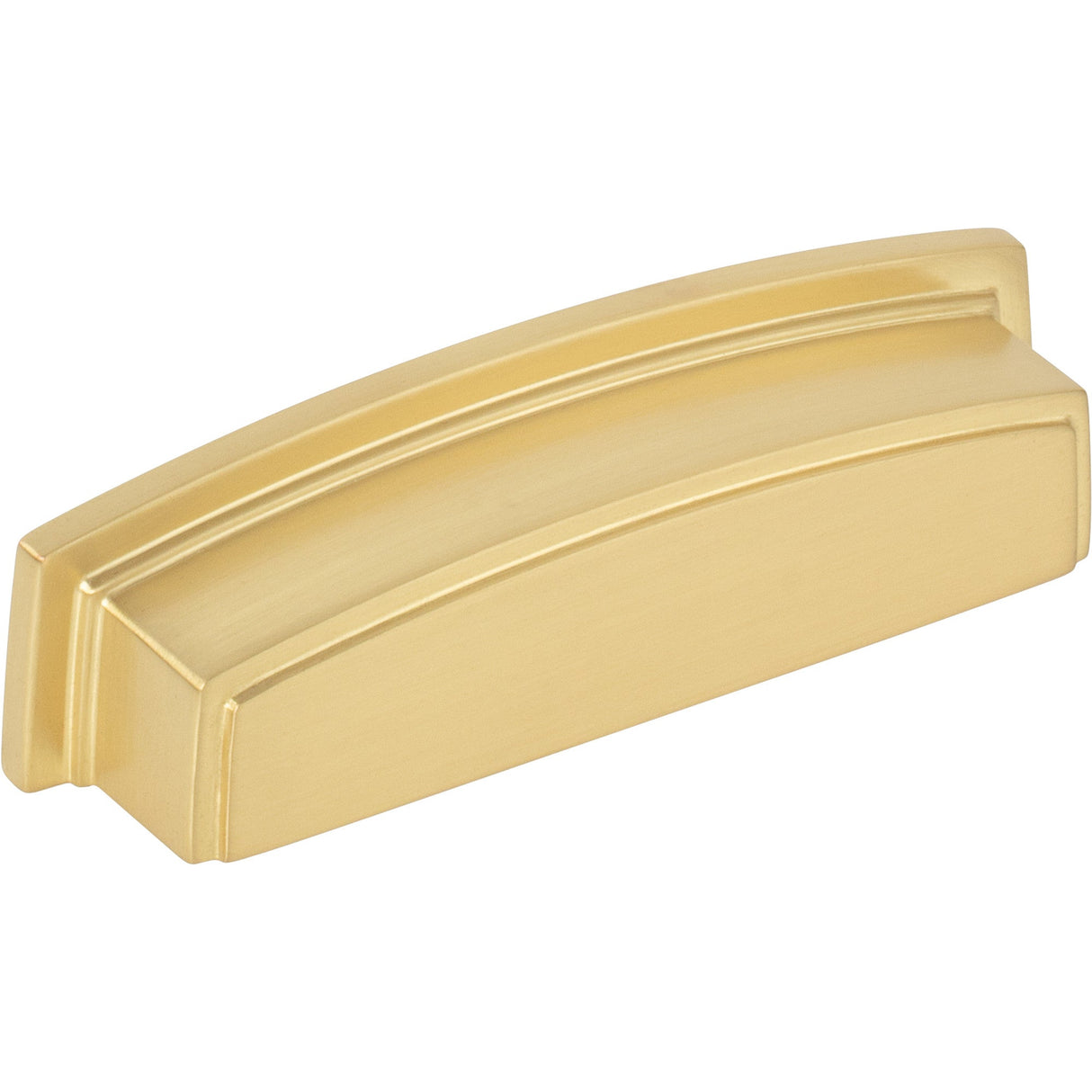 Square-to-Center Square Renzo Cabinet Cup Pull by Jeffrey Alexander - Brushed Gold