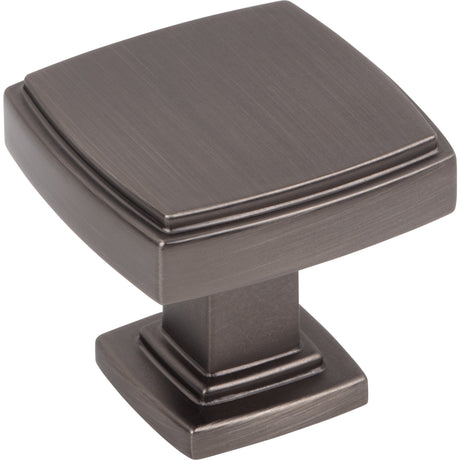 Square Renzo Cabinet Knob by Jeffrey Alexander - Brushed Pewter