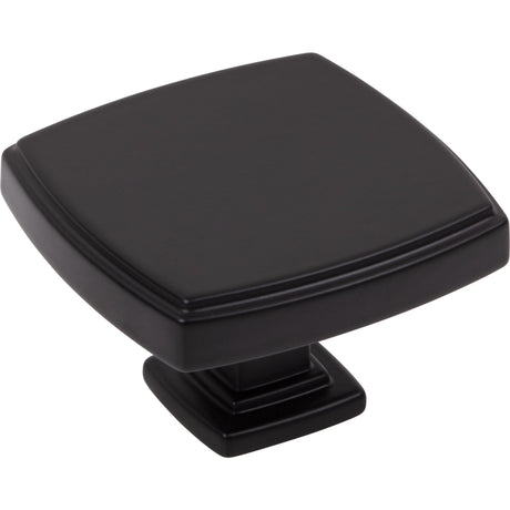 Square Renzo Cabinet Knob by Jeffrey Alexander - Matte Black