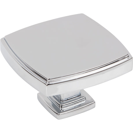 Square Renzo Cabinet Knob by Jeffrey Alexander - Polished Chrome