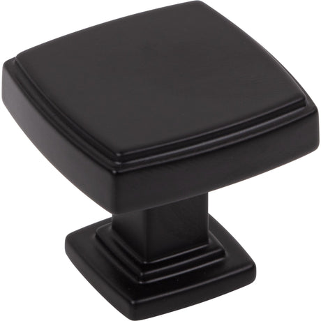 Square Renzo Cabinet Knob by Jeffrey Alexander - Matte Black