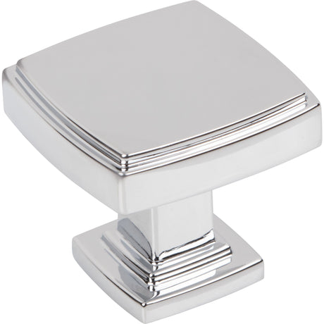 Square Renzo Cabinet Knob by Jeffrey Alexander - Polished Chrome