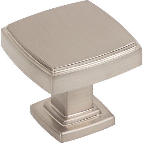 Square Renzo Cabinet Knob by Jeffrey Alexander - Satin Nickel