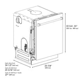 ZLINE 24 in. Monument Series 3rd Rack Top Touch Control Dishwasher with Copper Panel, 45dBa (DWMT-C-24)