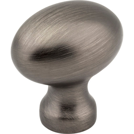 Football Bordeaux Cabinet Knob by Jeffrey Alexander - Brushed Pewter