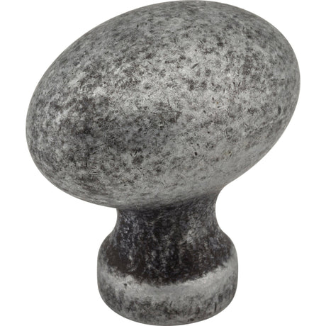 Football Bordeaux Cabinet Knob by Jeffrey Alexander - Distressed Antique Silver