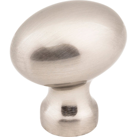 Football Bordeaux Cabinet Knob by Jeffrey Alexander - Satin Nickel