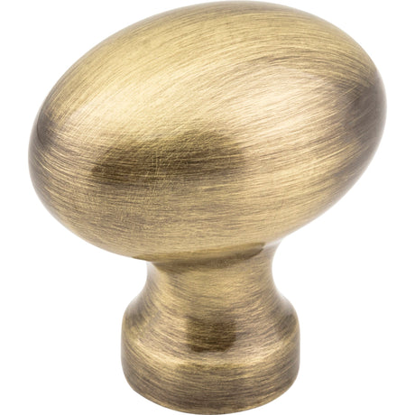 Football Bordeaux Cabinet Knob by Jeffrey Alexander - Brushed Antique Brass