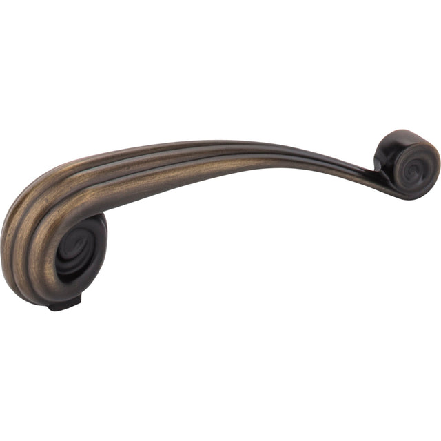 Lille Vertival Cabinet Pull by Jeffrey Alexander - Antique Brushed Satin Brass