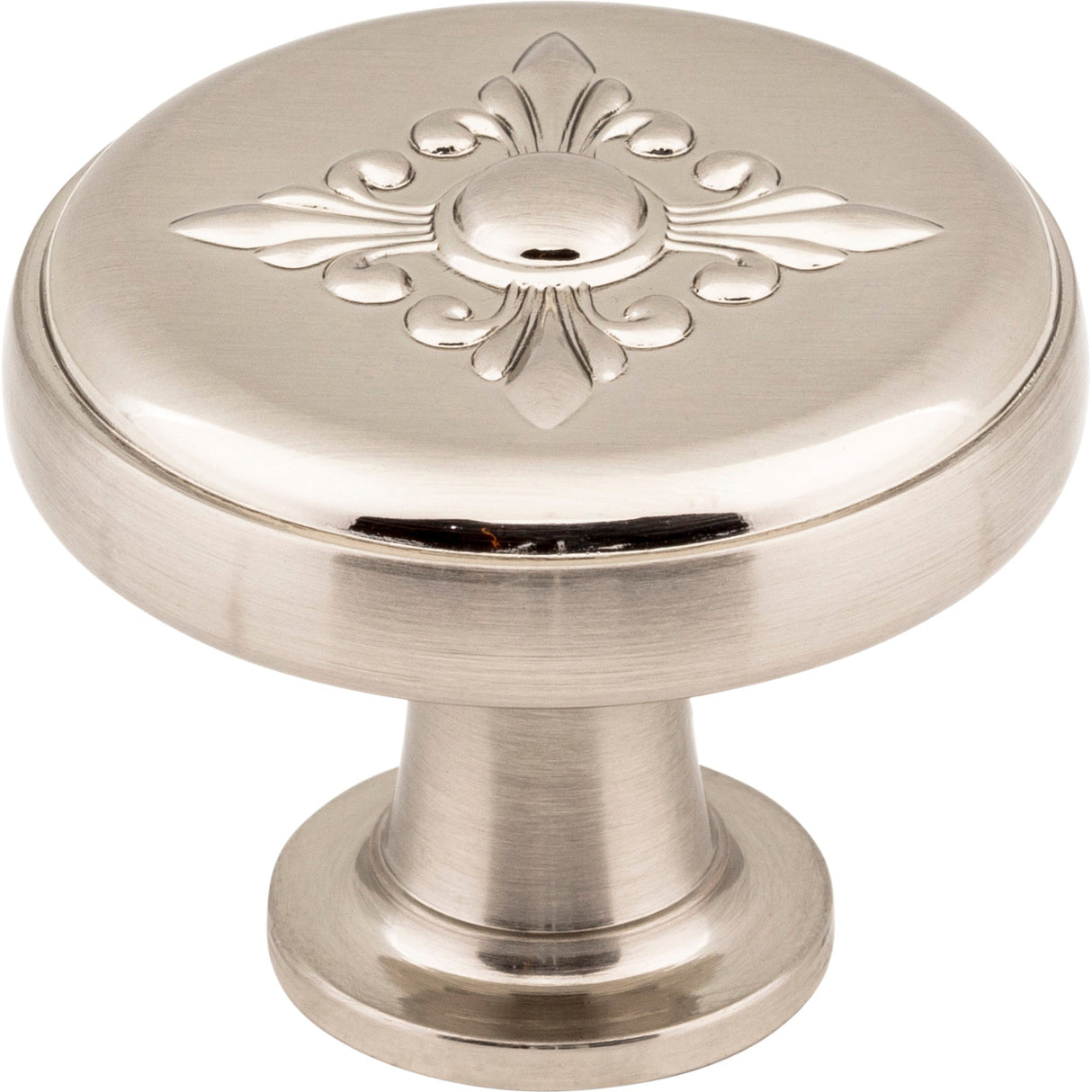 Baroque Lafayette Cabinet Knob by Jeffrey Alexander - Satin Nickel