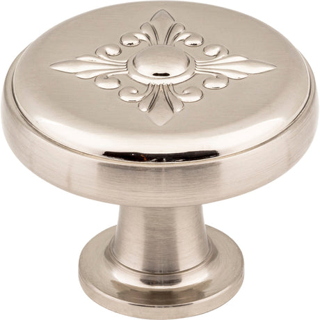 Baroque Lafayette Cabinet Knob by Jeffrey Alexander - Satin Nickel