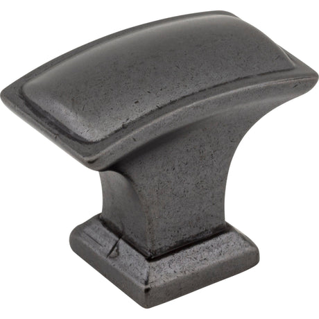 Rectangle Annadale Cabinet Knob by Jeffrey Alexander - Gun Metal