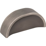 Elara Cabinet Pinch Pull by Jeffrey Alexander - Brushed Pewter