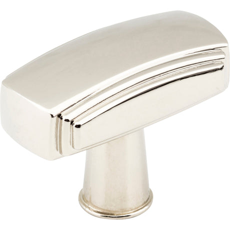 Rectangle Delgado Cabinet Knob by Jeffrey Alexander - Polished Nickel