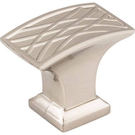 Rectangle Geometric Pattern Aberdeen Cabinet Knob by Jeffrey Alexander - Satin Nickel