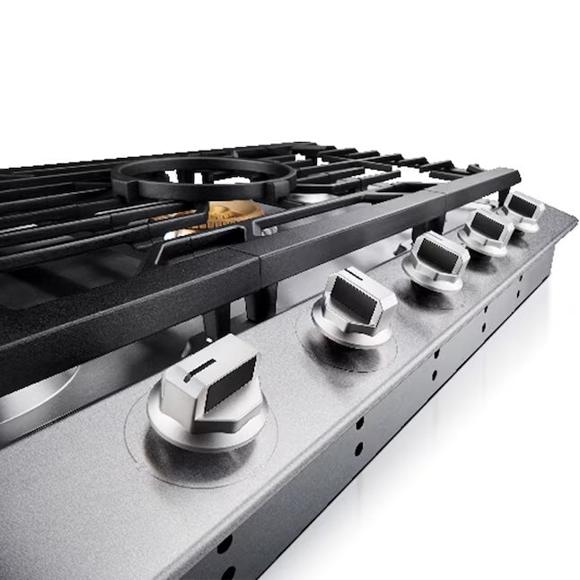 Fotile Tri-Ring Series 36 in. Gas Cooktop with 5 Burners in Stainless Steel (GLS36502)