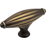 Glenmore Cabinet "T" Knob by Jeffrey Alexander - Antique Brushed Satin Brass