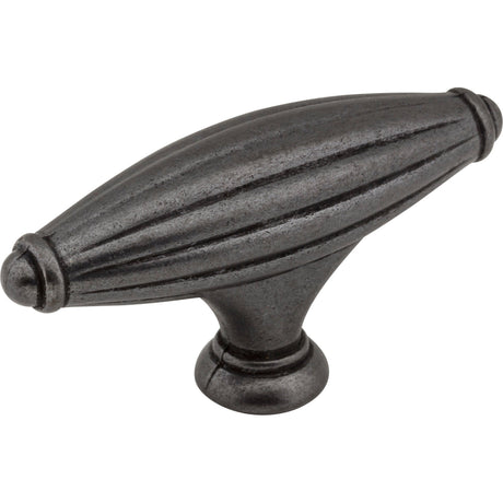 Glenmore Cabinet "T" Knob by Jeffrey Alexander - Gun Metal