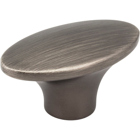 Oval Hudson Cabinet Knob by Jeffrey Alexander - Brushed Pewter
