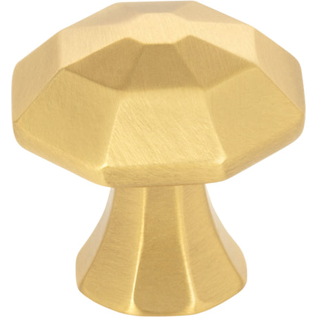 Octagonal Wheeler Cabinet Knob by Jeffrey Alexander - Brushed Gold