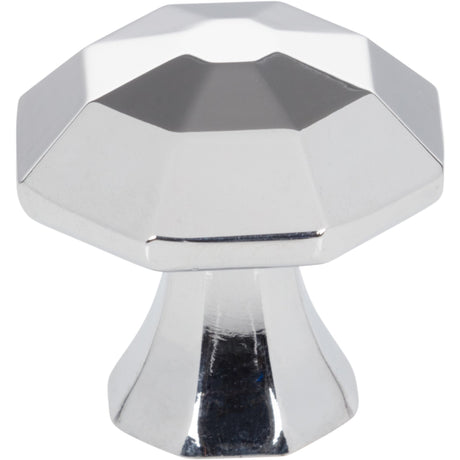 Octagonal Wheeler Cabinet Knob by Jeffrey Alexander - Polished Chrome