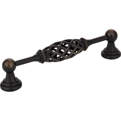 Birdcage Tuscany Cabinet Pull by Jeffrey Alexander - Antique Brushed Satin Brass