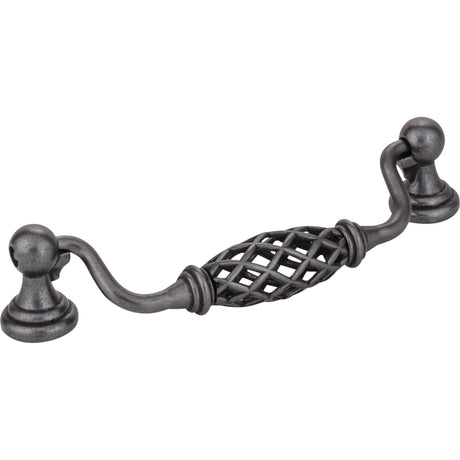 Birdcage Tuscany Drop & Ring Pull by Jeffrey Alexander - Gun Metal