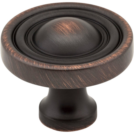 Round Bella Cabinet Knob by Jeffrey Alexander - Brushed Oil Rubbed Bronze