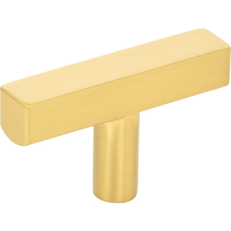 Dominique Cabinet "T" Knob by Jeffrey Alexander - Brushed Gold