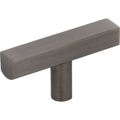 Dominique Cabinet "T" Knob by Jeffrey Alexander - Brushed Pewter