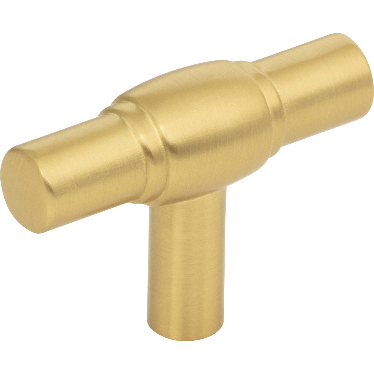 Hayworth Cabinet "T" Knob by Jeffrey Alexander - Brushed Gold