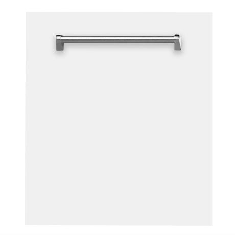 ZLINE 24 in. Dishwasher Panel in White Matte with Traditional Handle